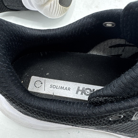 Hoka One One Solimar Shoes Mens 9.5 Black White Running Athletic Sneakers‎ main image 9
